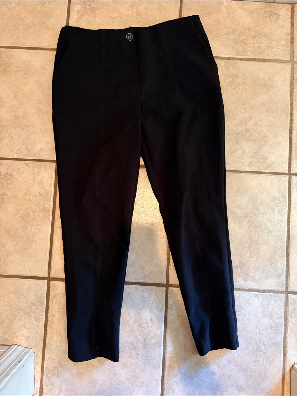 Classic Black Women's Ponte Slim Ankle Pants